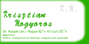 krisztian mogyoros business card